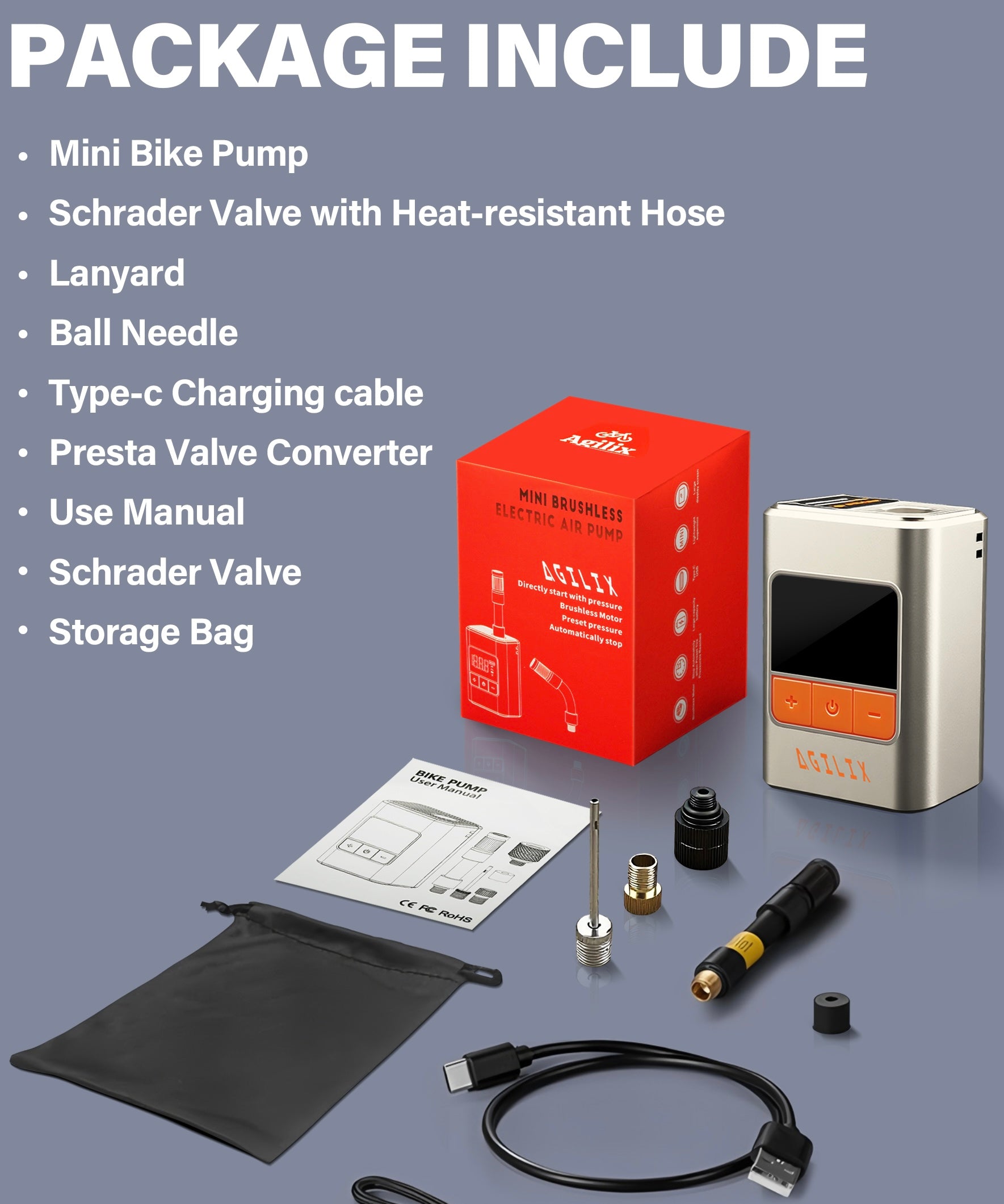 Mini Electric Tire Inflator with Gauge 120 PSI
