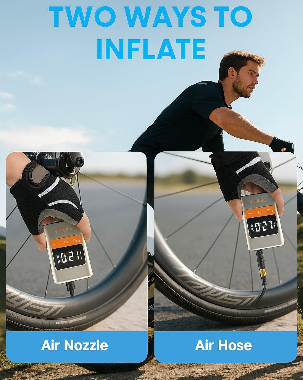 Mini Electric Tire Inflator with Gauge 120 PSI